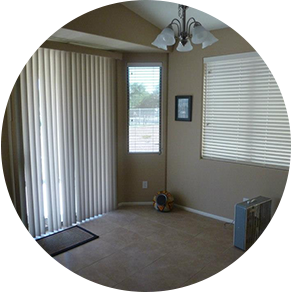 residential-window-blinds vertical and horizontal mini window blinds
