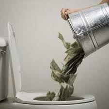 money flushed