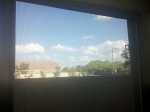 Shade Screen View looking out